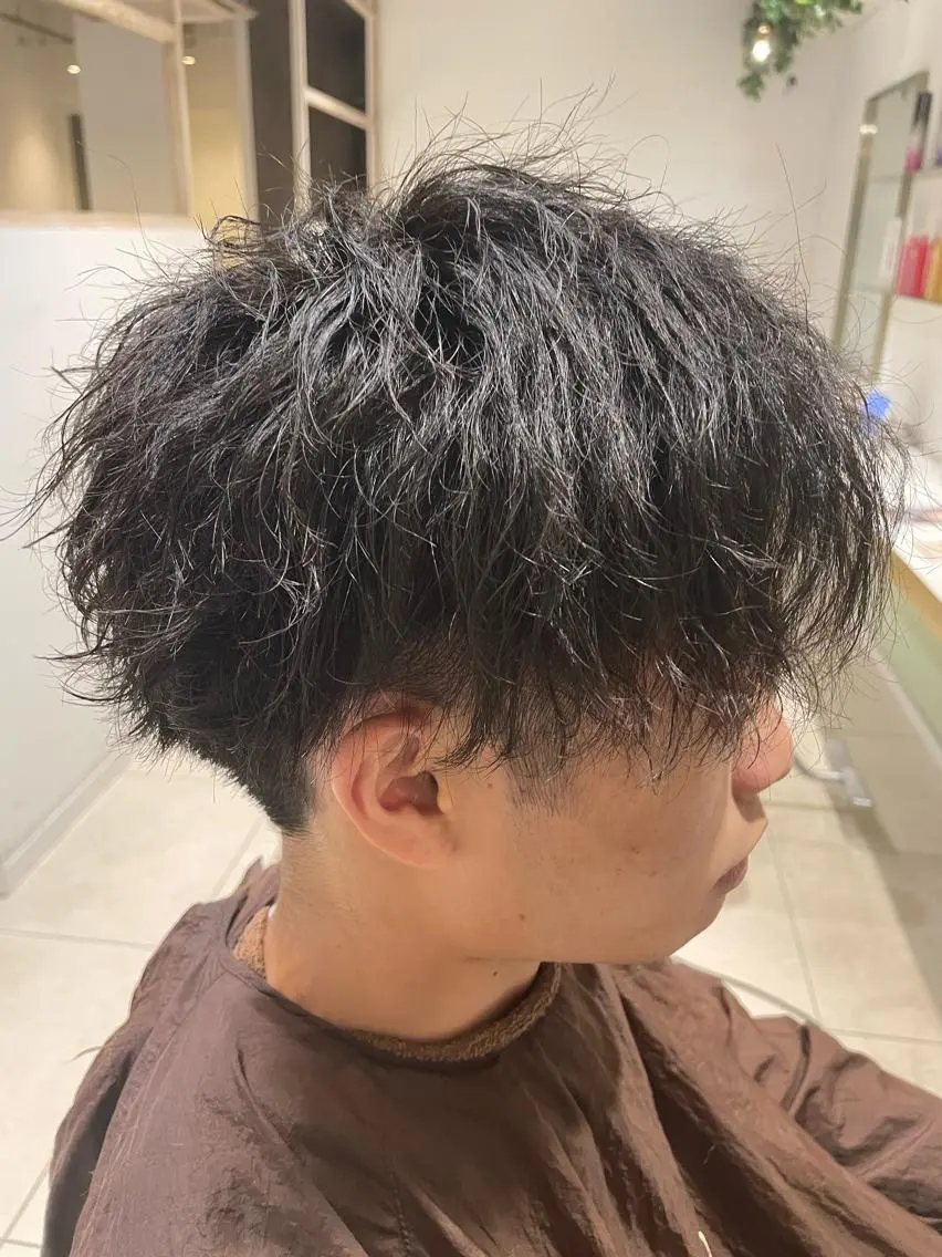 パーマ カット パーマ Men’s特化👑 鈴木大翔のヘアスタイル