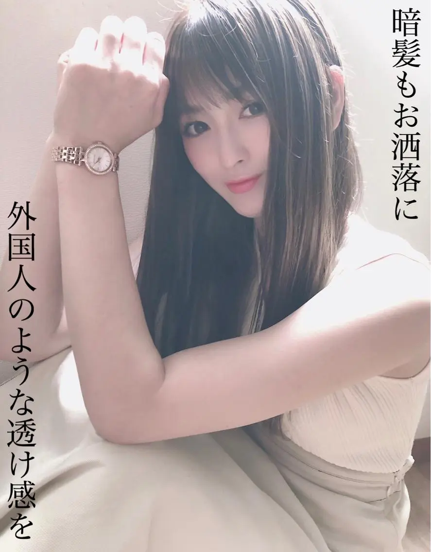 セミロング カラー テトネ タカシのヘアスタイル