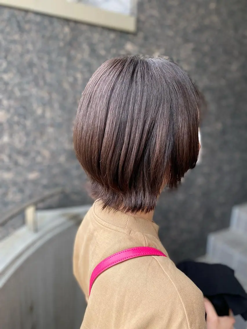 ショート カット 縮毛矯正 ヨシダ フミノリのヘアスタイル