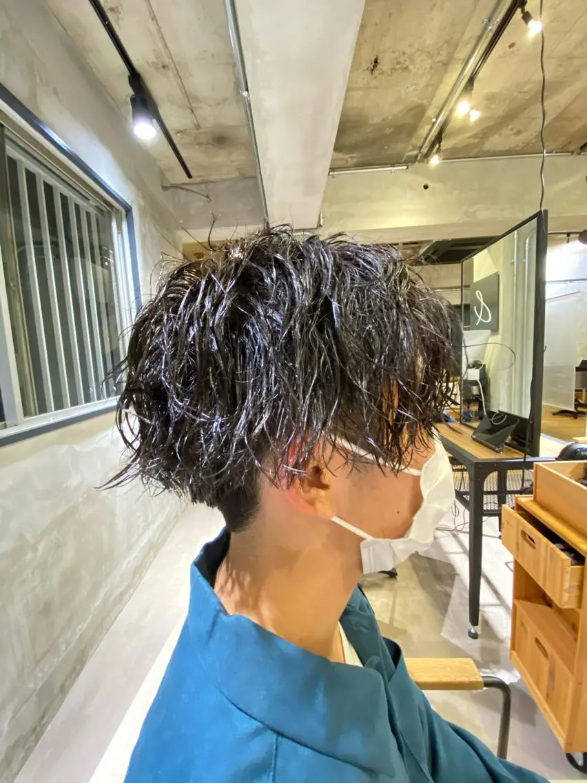 パーマ メンズ メンズパーマ スナップフォト確認 お願いします!竹内のヘアスタイル