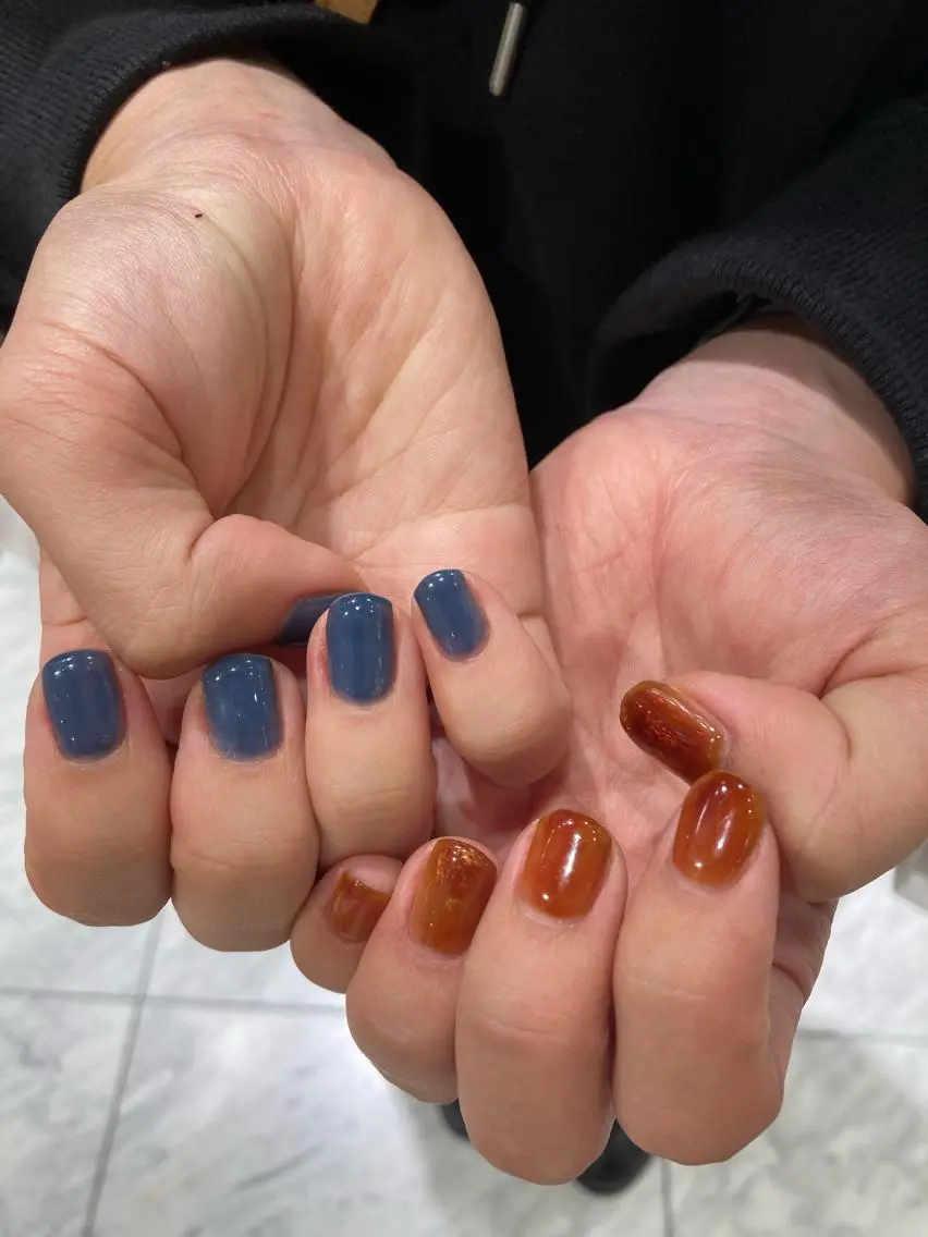 ネイル ニュアンスネイル ワンカラーネイル uinail mariのネイルデザイン