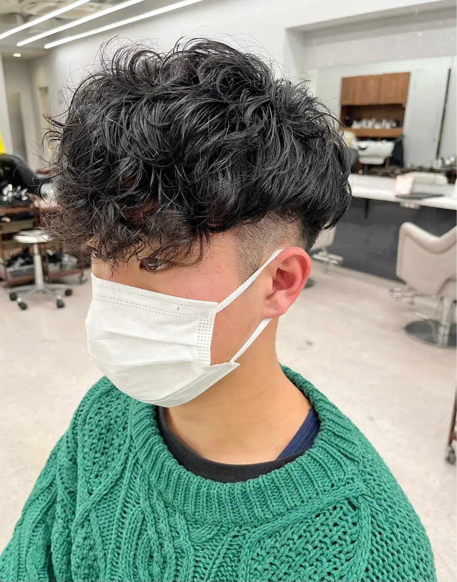 パーマ メンズ カット パーマ 🍐シャドウパーマ メンズ特化/守岡🍐のヘアスタイル