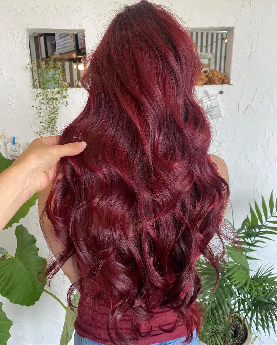 ロング カラー パーマ ヘアアレンジ 豊橋美容院 ソンリエのヘアスタイル