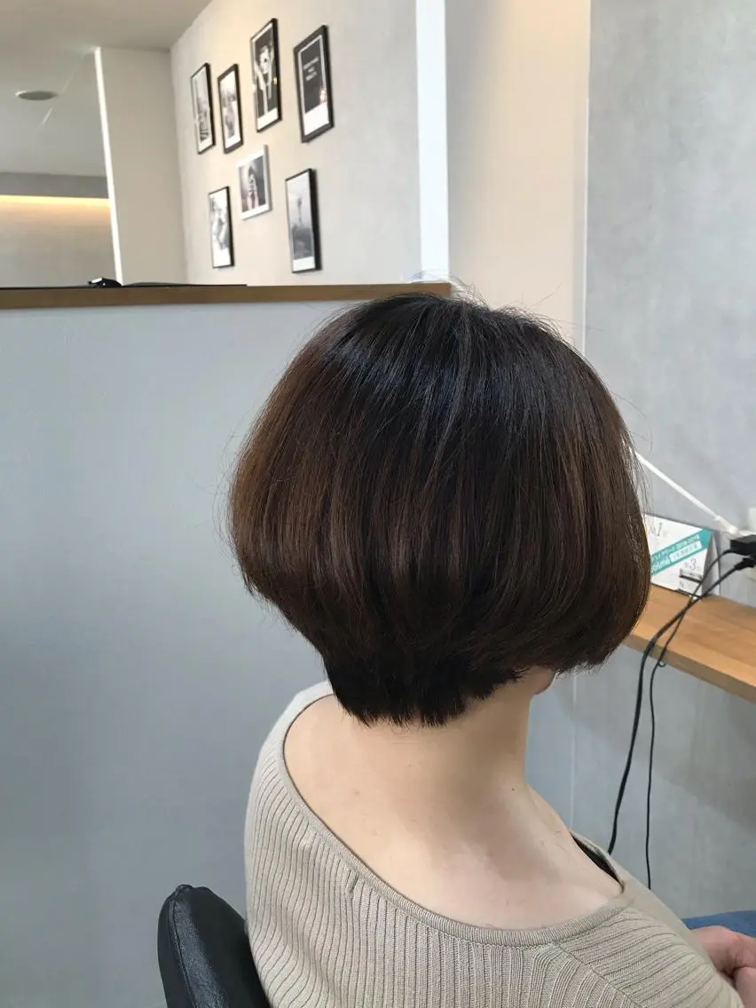 ショート カラー ショートボブ イルミナカラー ボブ ショートヘア 川崎 龍馬のヘアスタイル