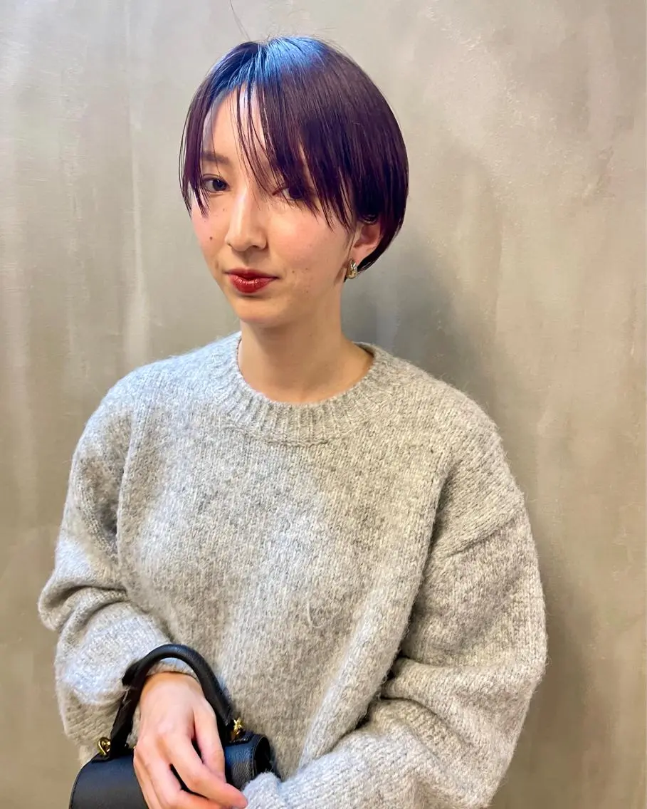 ショート カラー パーマ ヘアアレンジ メンズ キッズ ネイル マツエク・マツパ アイブロウ ラベンダーカラー ピンクカラー ピンクラベンダー カラーマツエク ピンク tatsumi/ボブ ウルフ/レイヤーのヘアスタイル