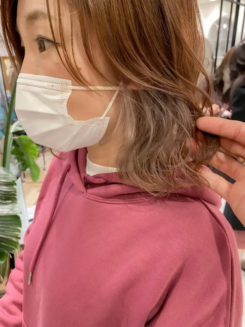 ミディアム ヘアカラー トリートメント レイヤー/韓国ヘア 縮毛矯正🫧鈴木颯のヘアスタイル