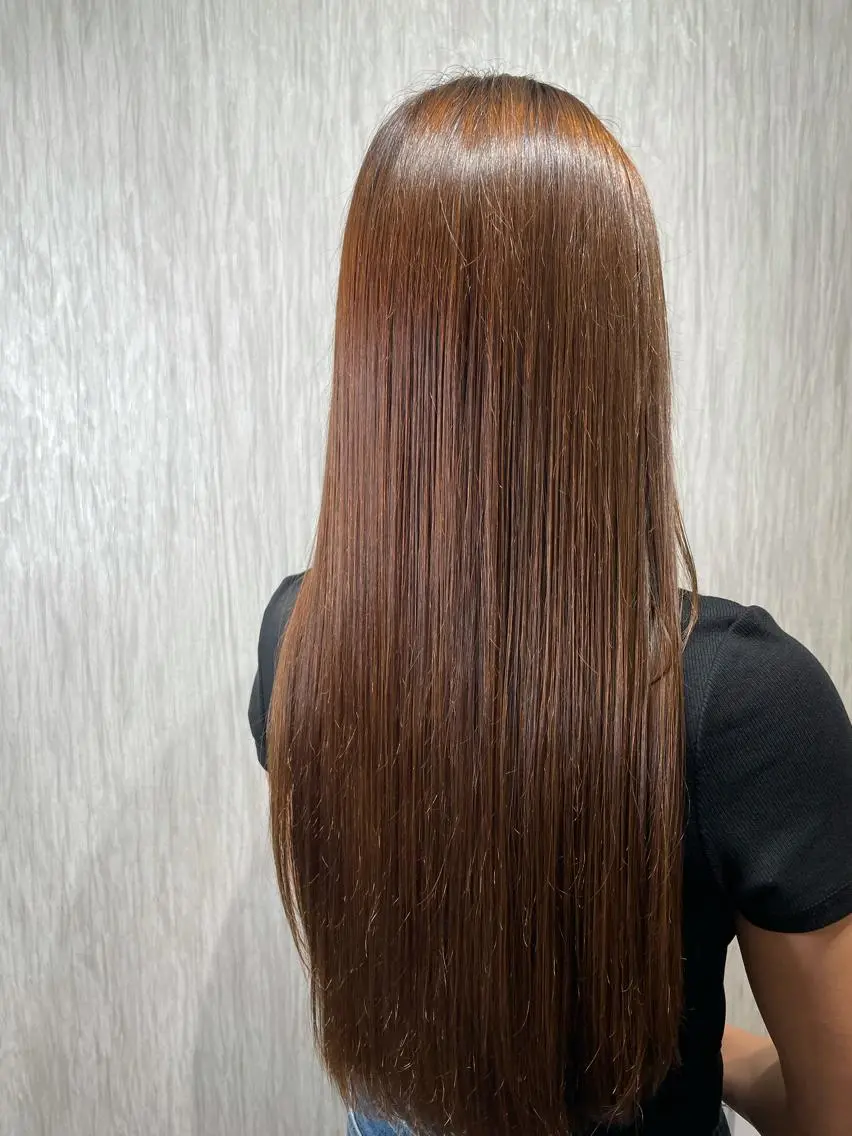 ロング カット 縮毛矯正 newiGRANDE 🌈萩原聖也のヘアスタイル