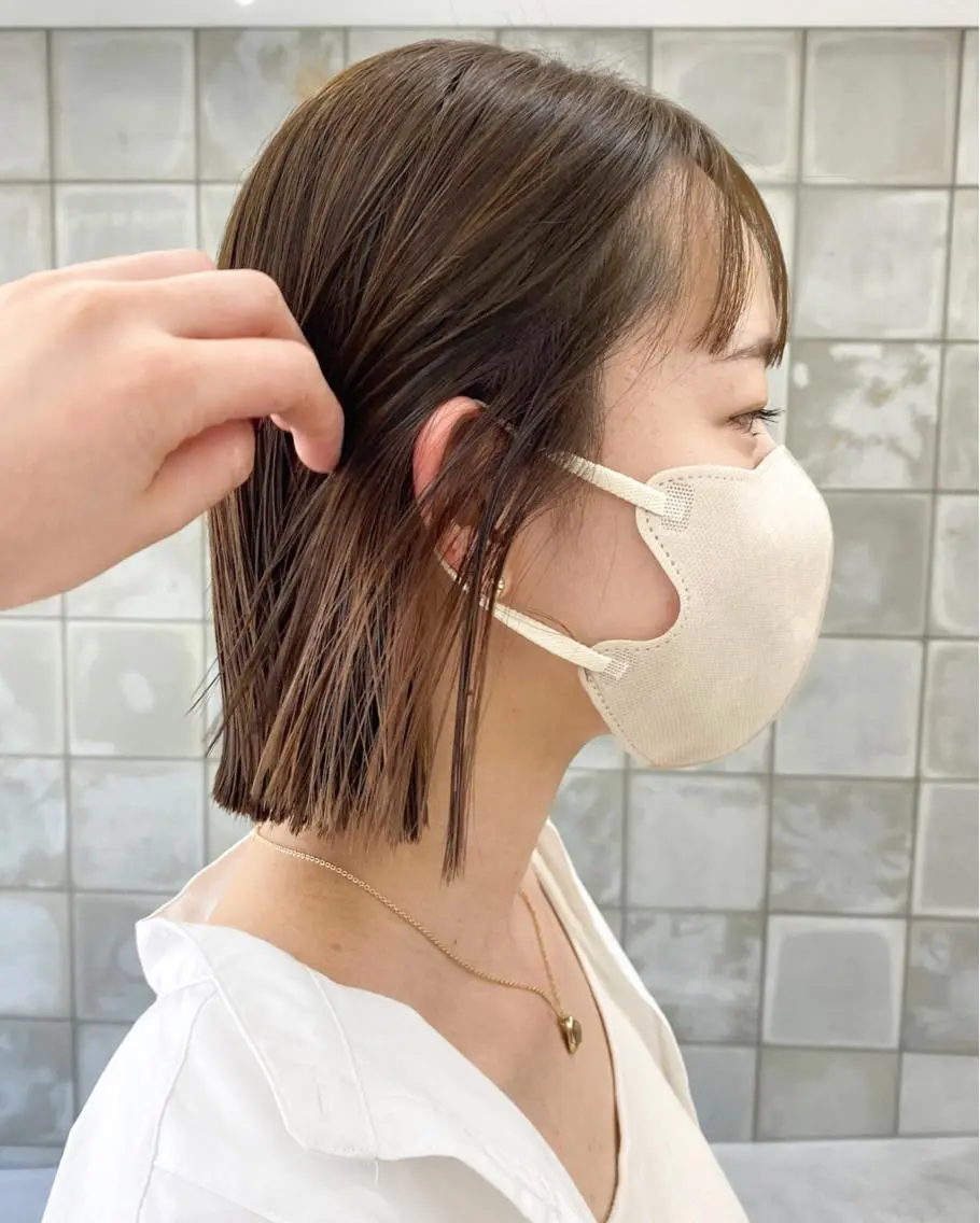 ショート カラー ブリーチ 村田 春歌のヘアスタイル