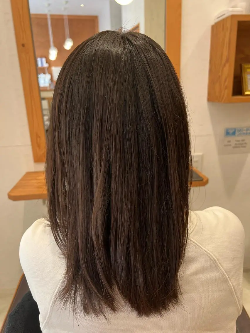 ミディアム 髪質改善 縮毛矯正 トリートメント TELA HAIR 幕張本郷店 千尋のヘアスタイル
