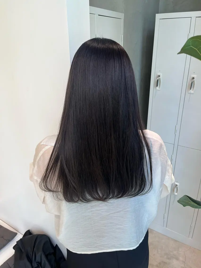 ロング カラー 透明感カラー ヘアカラー 結衣/ 無料カットモデル🎀のヘアスタイル
