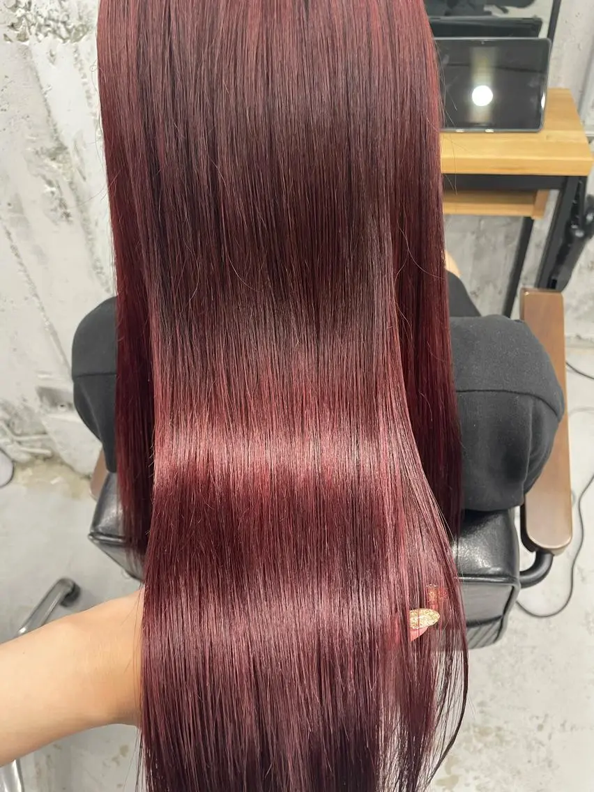 ロング カット ヘアカラー トリートメント MICO hairのヘアスタイル