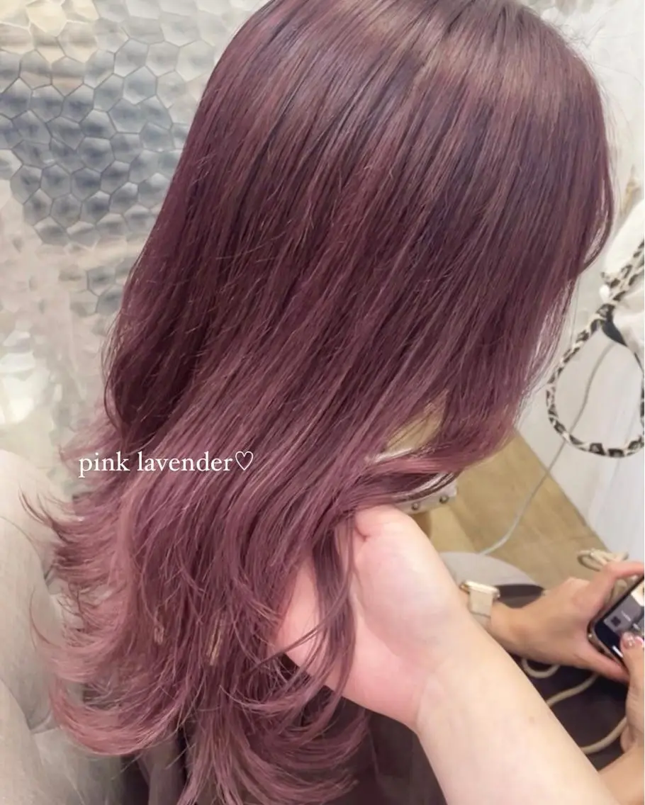 ロング ヘアカラー トリートメント Himawari♡ 柔らかいカラーのヘアスタイル