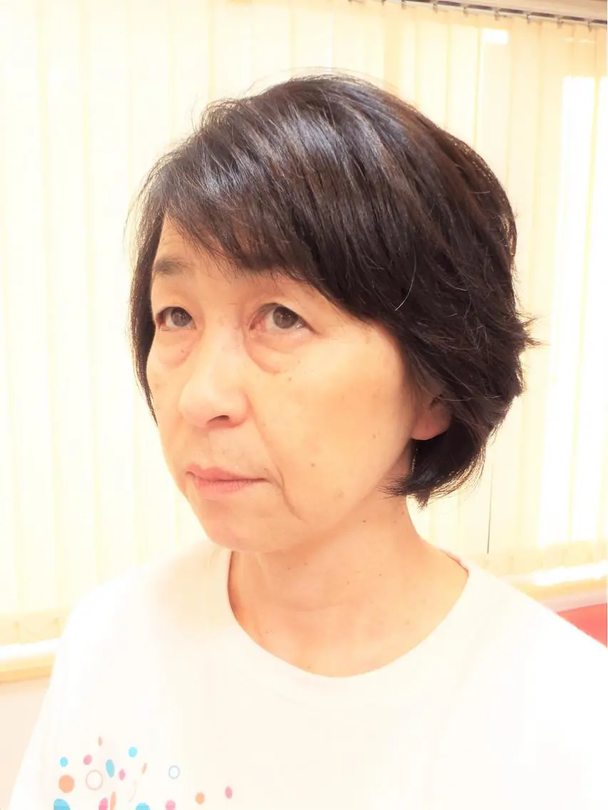 ショート カラー ブラウンカラー オレンジ オレンジブラウン ボブ ミセス カット ヘアカラー トリートメント 山田 達也のヘアスタイル