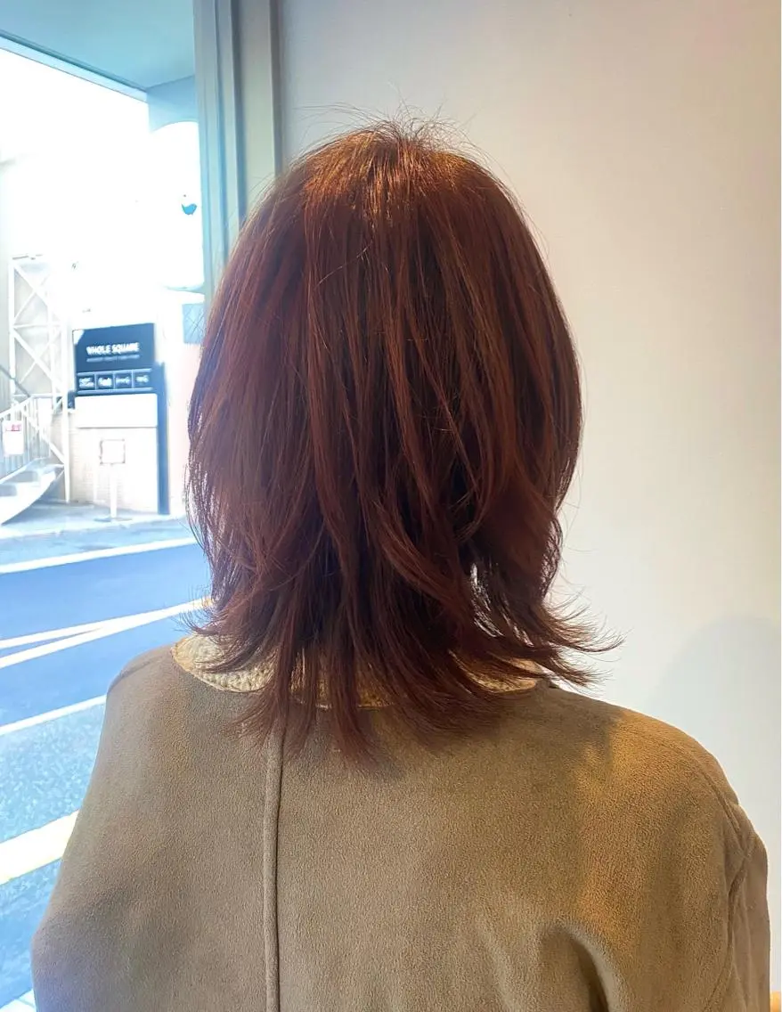 ミディアム レイヤーカット shiga mariaのヘアスタイル