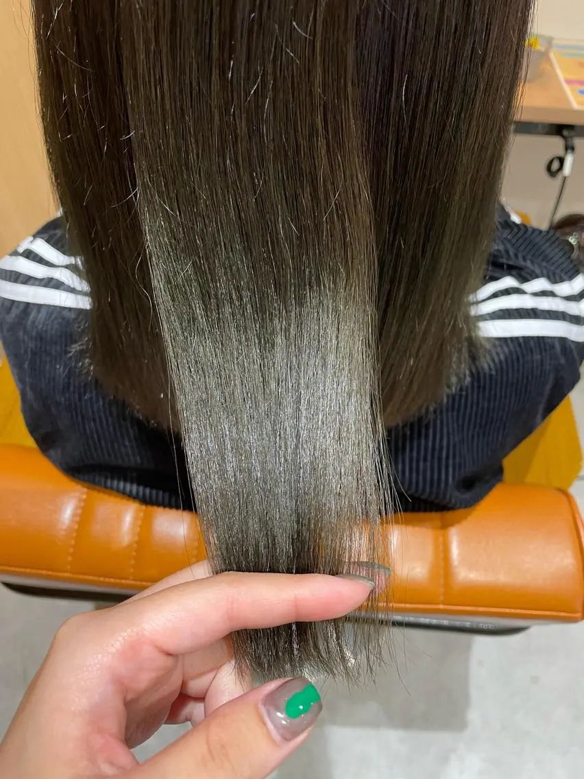 ミディアム ヘアカラー 中田 サヤカのヘアスタイル