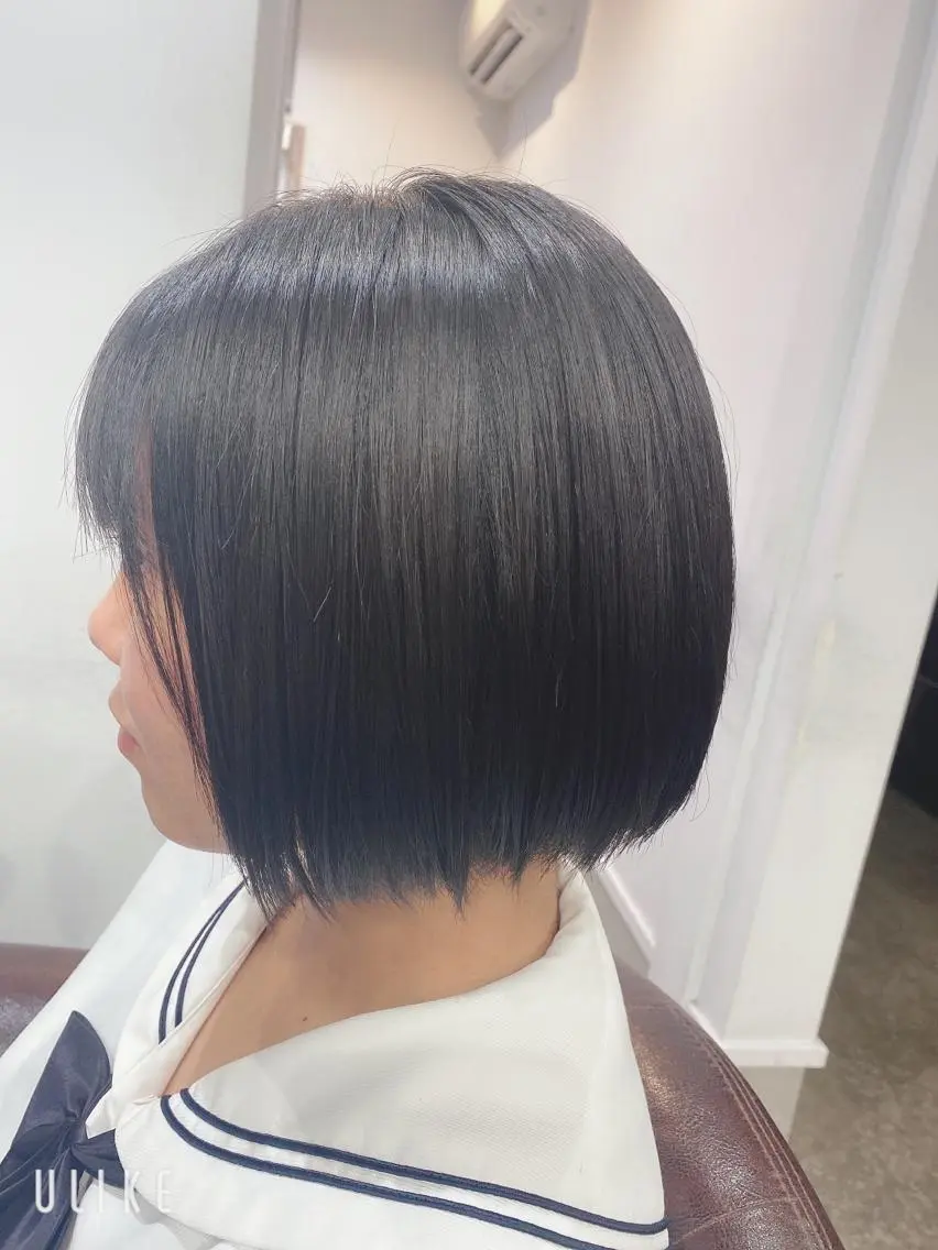 ショート パーマ ショートボブ ボブ ショートヘア 縮毛矯正 沖田 舞衣のヘアスタイル