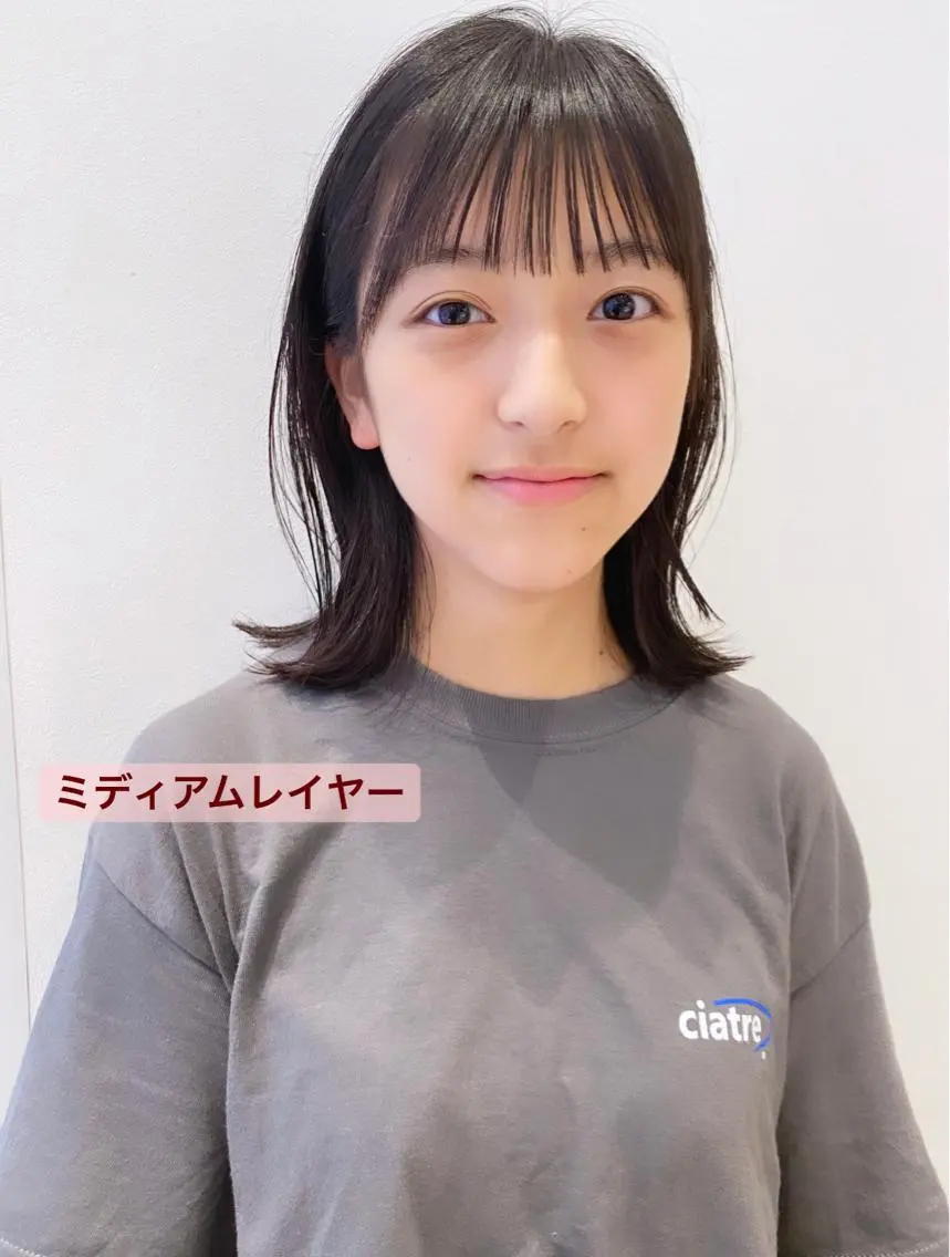 ミディアム カラー ミディアムレイヤー レイヤーカット アイブロウ 🍋黒瀬梨央の眉毛・アイブロウイメージ