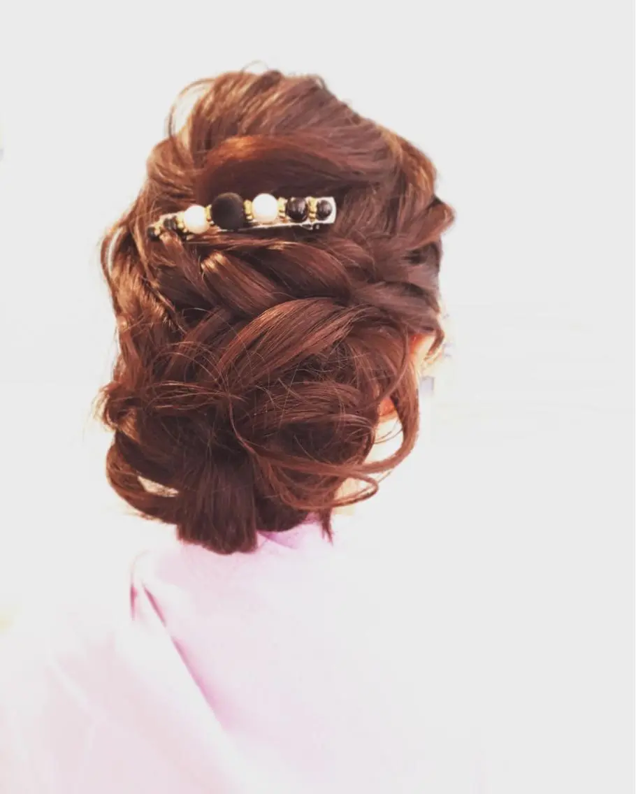 ミディアム セミロング ヘアアレンジ 早朝✨ヘアセット 着付け/清水玲歌のその他イメージ