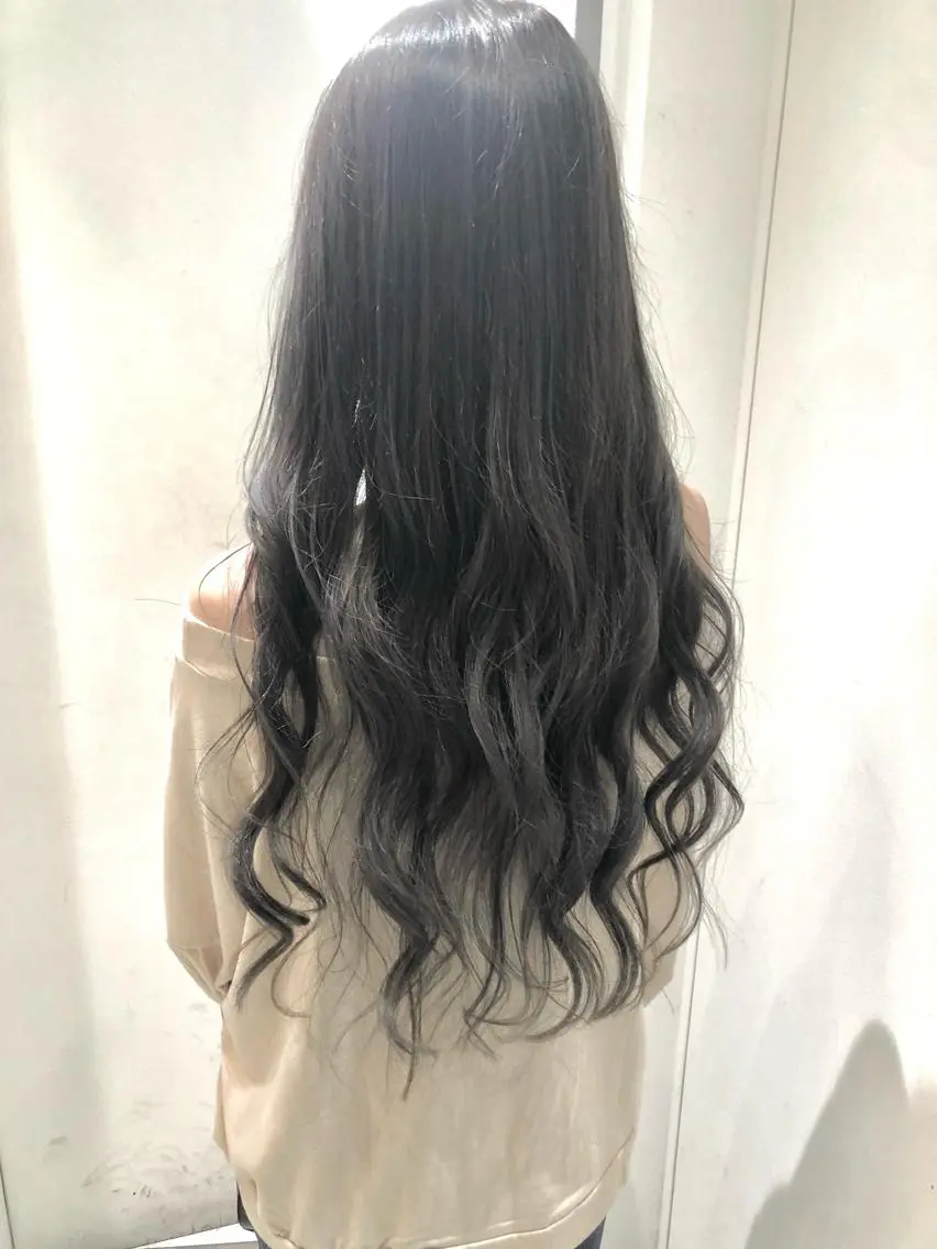 ロング アッシュ ヘアカラー トリートメント 🌈外国風ハイライト こうたろうのヘアスタイル