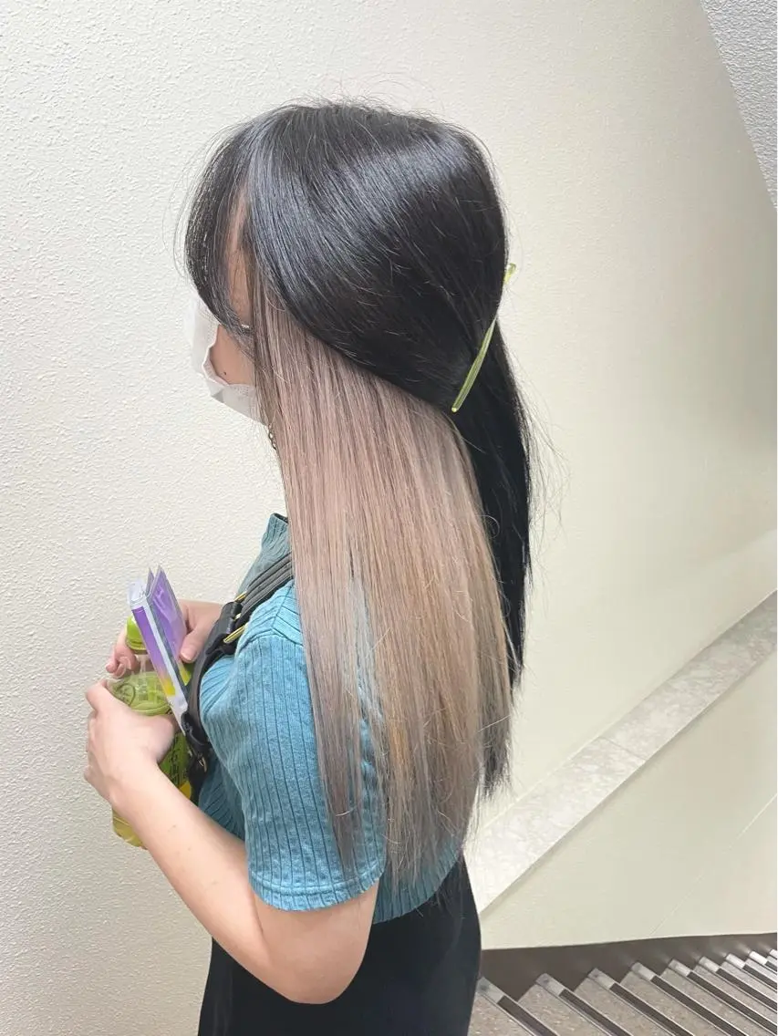 ミディアム カラー パーマ ヘアアレンジ メンズ キッズ ネイル マツエク・マツパ メンズバレイヤージュ メンズブリーチ メンズハイライト メンズインナーカラー メンズ韓国風 切りっぱなしヘアボブ ミディアムヘアRYOのヘアスタイル