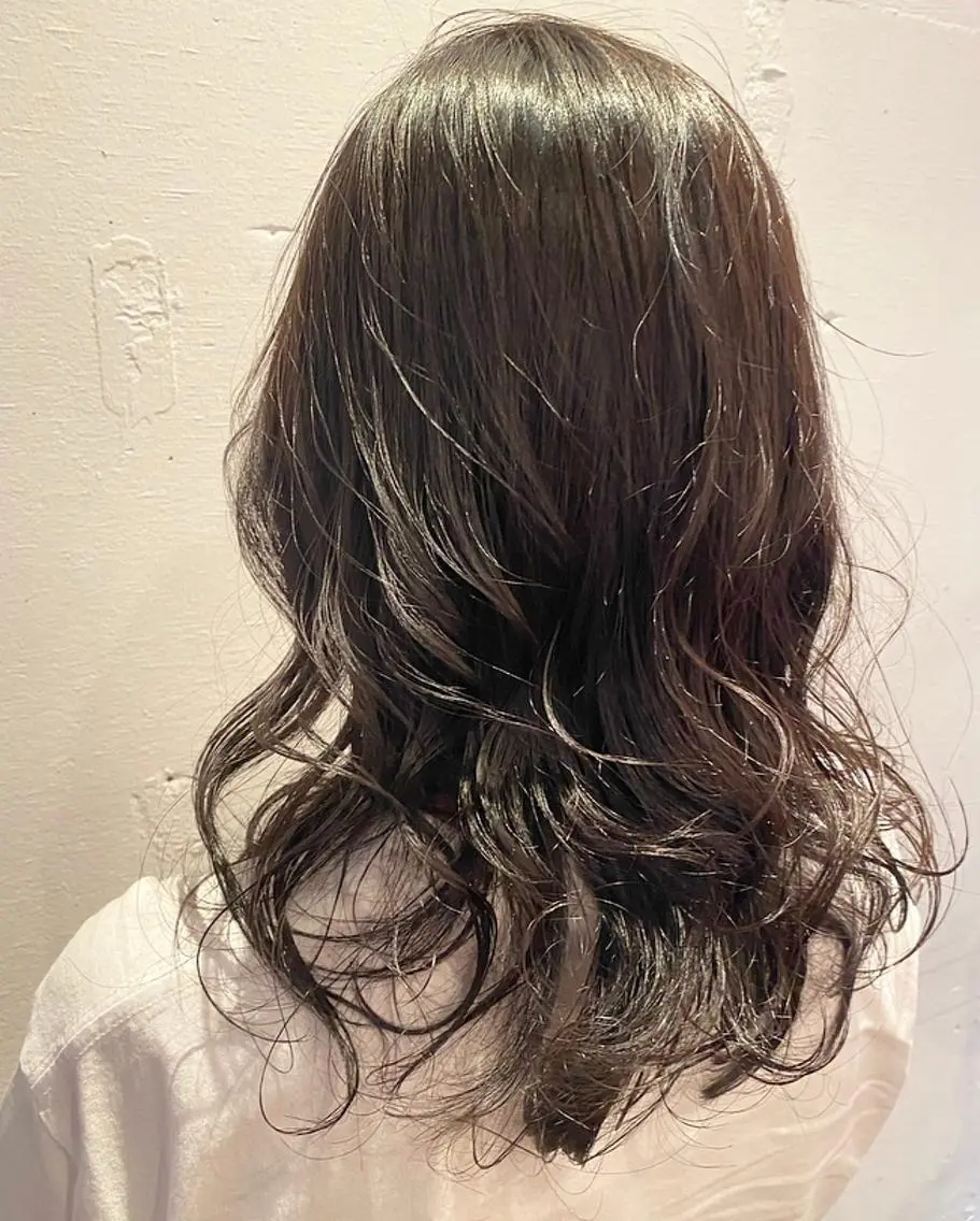 ロング カラー グレージュ 🌈🌸あおき みちる🌟💗のヘアスタイル