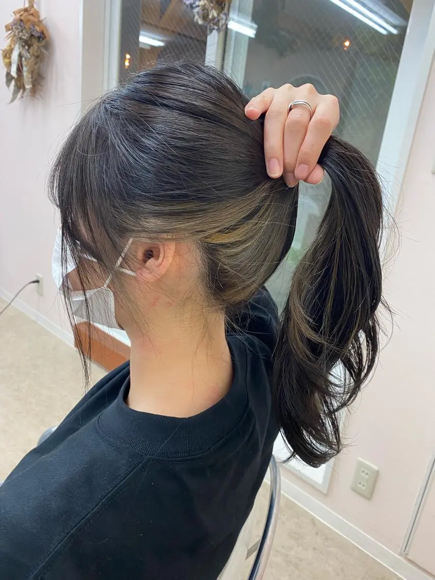 セミロング 髪質改善QOLU 石川のヘアスタイル