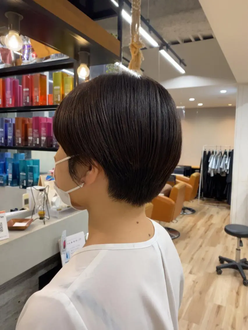 ショート カラー パーマ ヘアアレンジ ✨艶髪✨ 奈須晴香のヘアスタイル