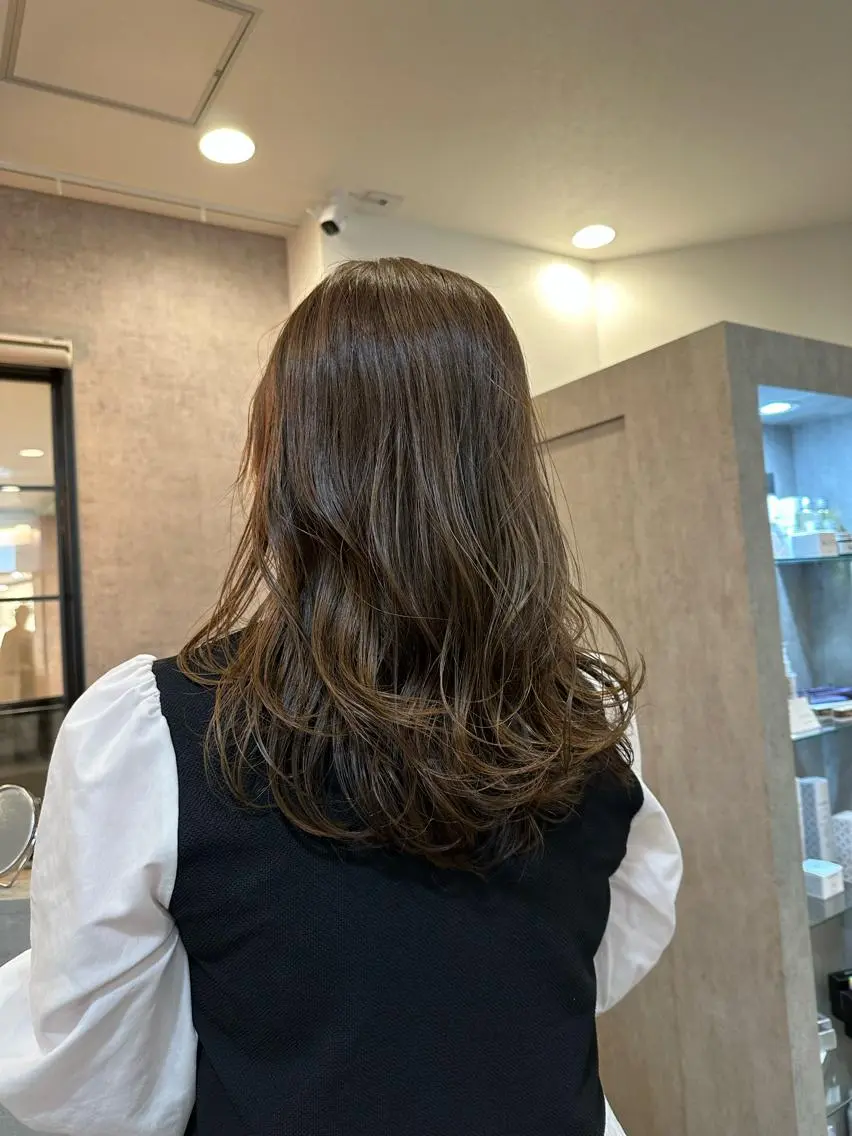 セミロング ノンダメージ 🥑mikubanのヘアスタイル