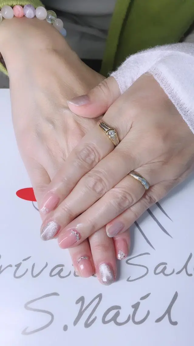 ネイル 西大分S.Nail 𓏲⋆🪸.⋆⸜🫧のネイルデザイン