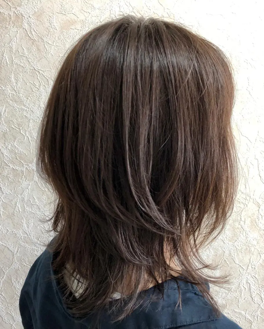 ミディアム くびれヘア カット ヘアカラー トリートメント newiGRANDE 🌈萩原聖也のヘアスタイル