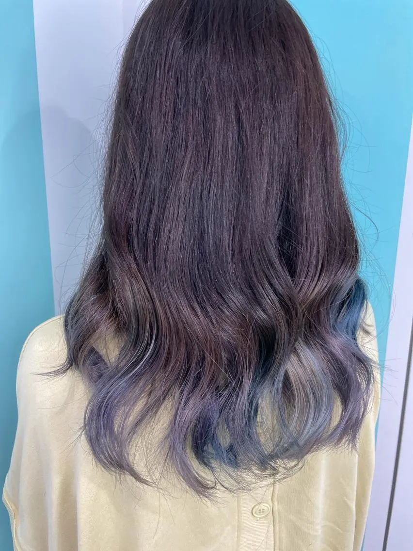 ロング 原 千景のヘアスタイル