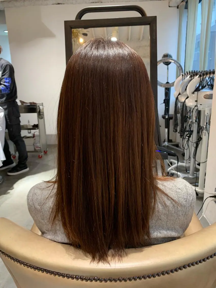 セミロング カット トリートメント 妙見 知洋のヘアスタイル