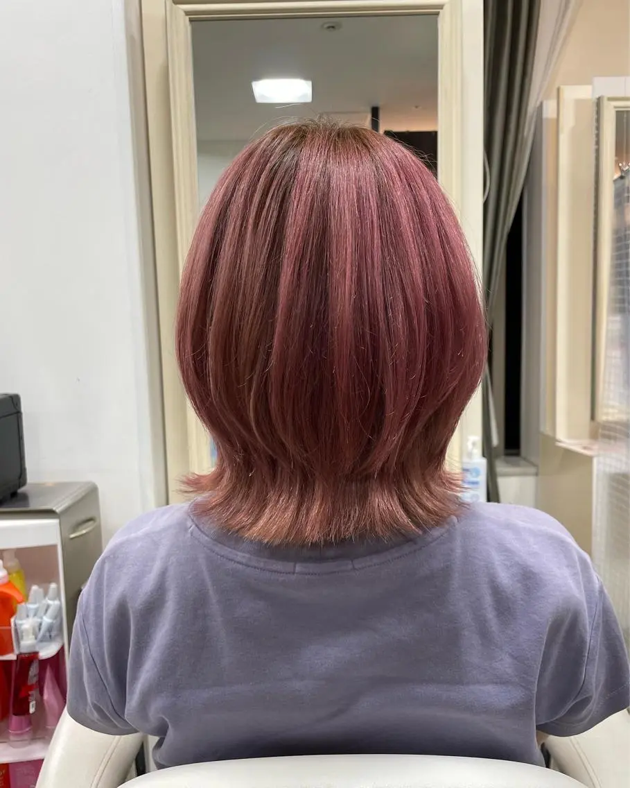 ミディアム ボブ くびれヘア 豊田 智美のヘアスタイル