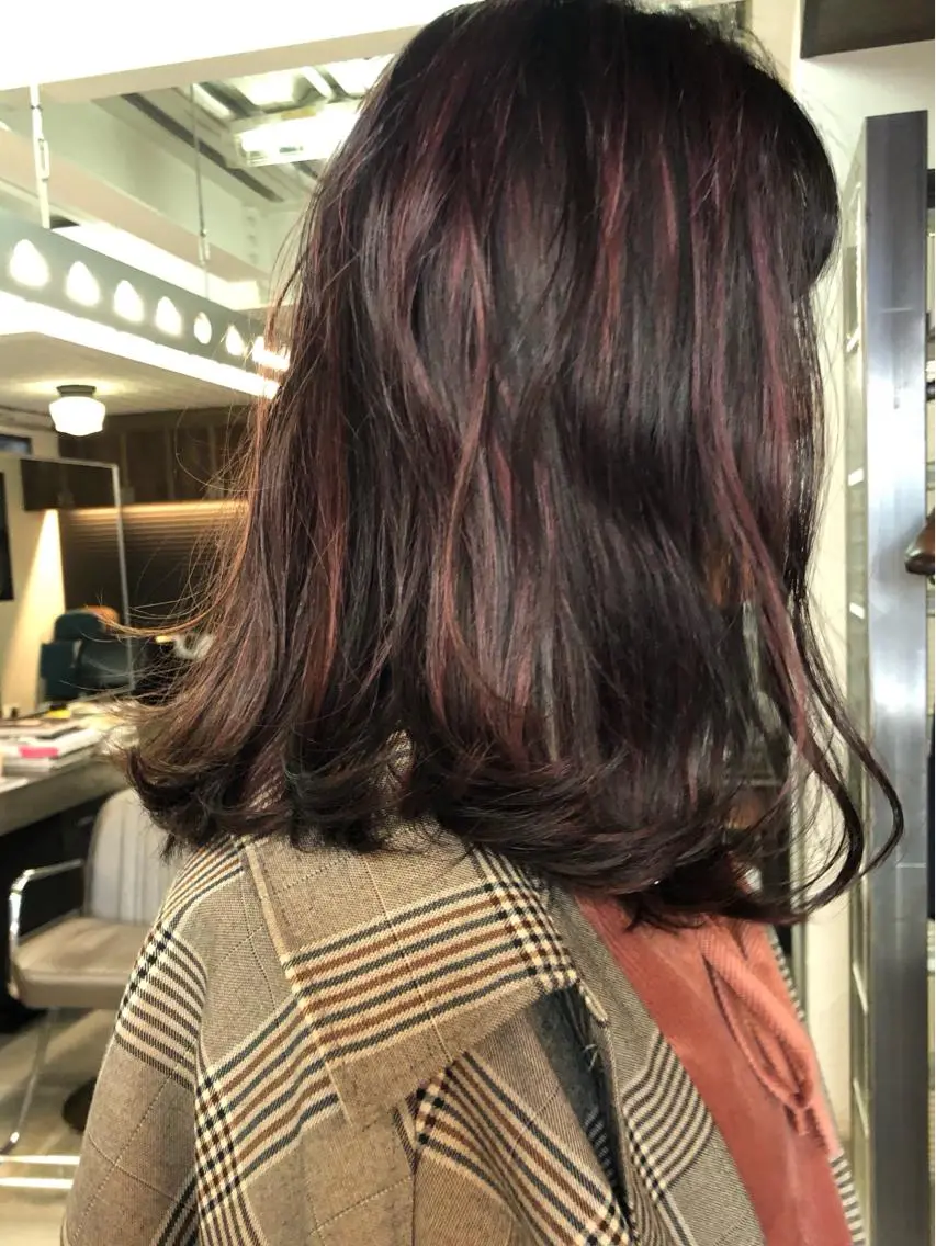 セミロング カラー ヘアアレンジ eri kinjoのヘアスタイル