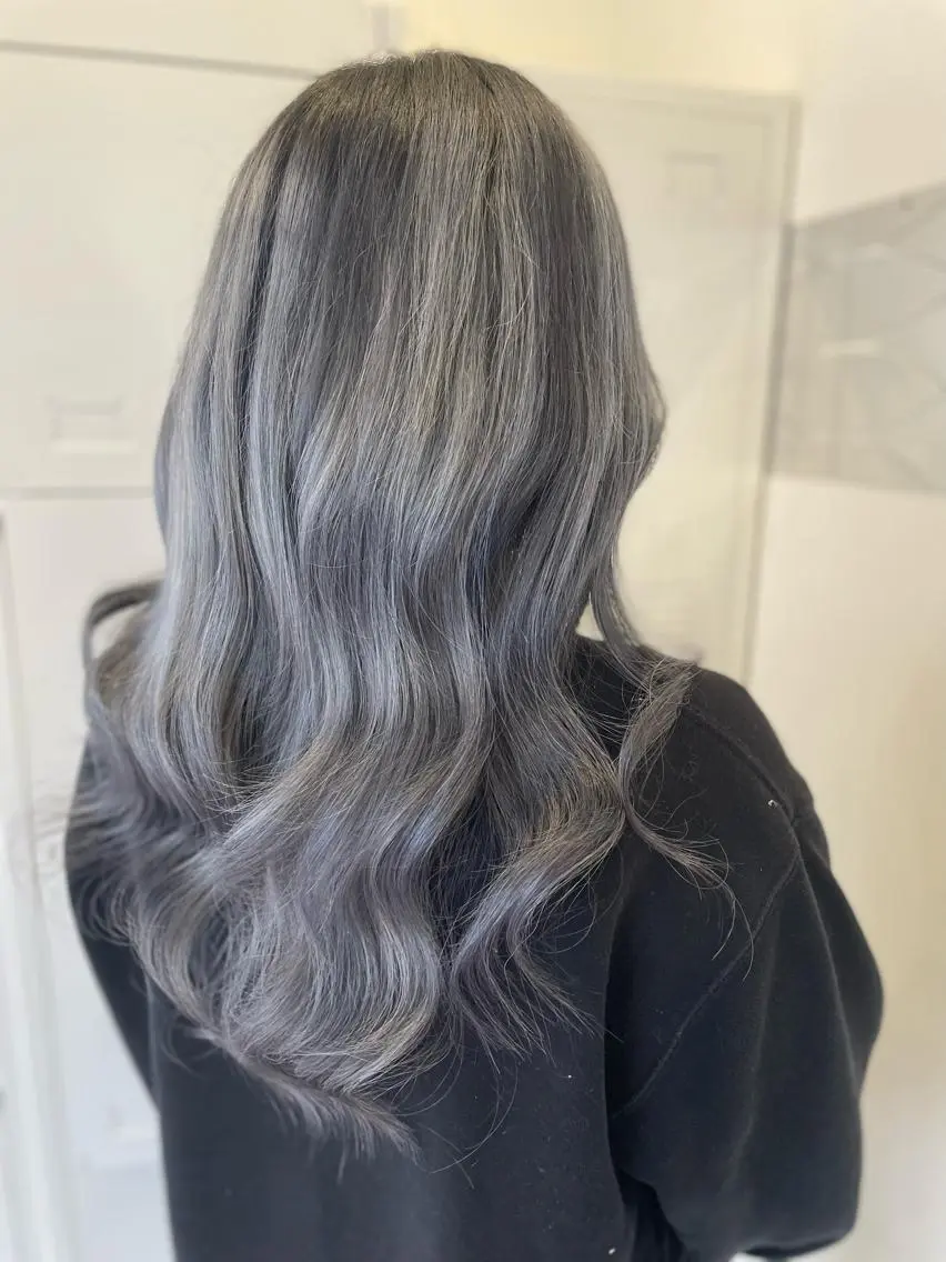 ロング カラー バレイヤージュ ブリーチ ケアブリーチ ハイライトカラー ハイライト ヘアカラー トリートメント エクステ/プルエク/ rita/フルヤマのヘアスタイル