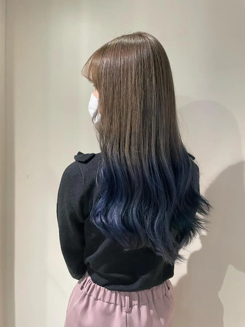 ロング カラー ブリーチ グラデーションカラー 🦋美髪/エクステ 🦋アベイクミのヘアスタイル