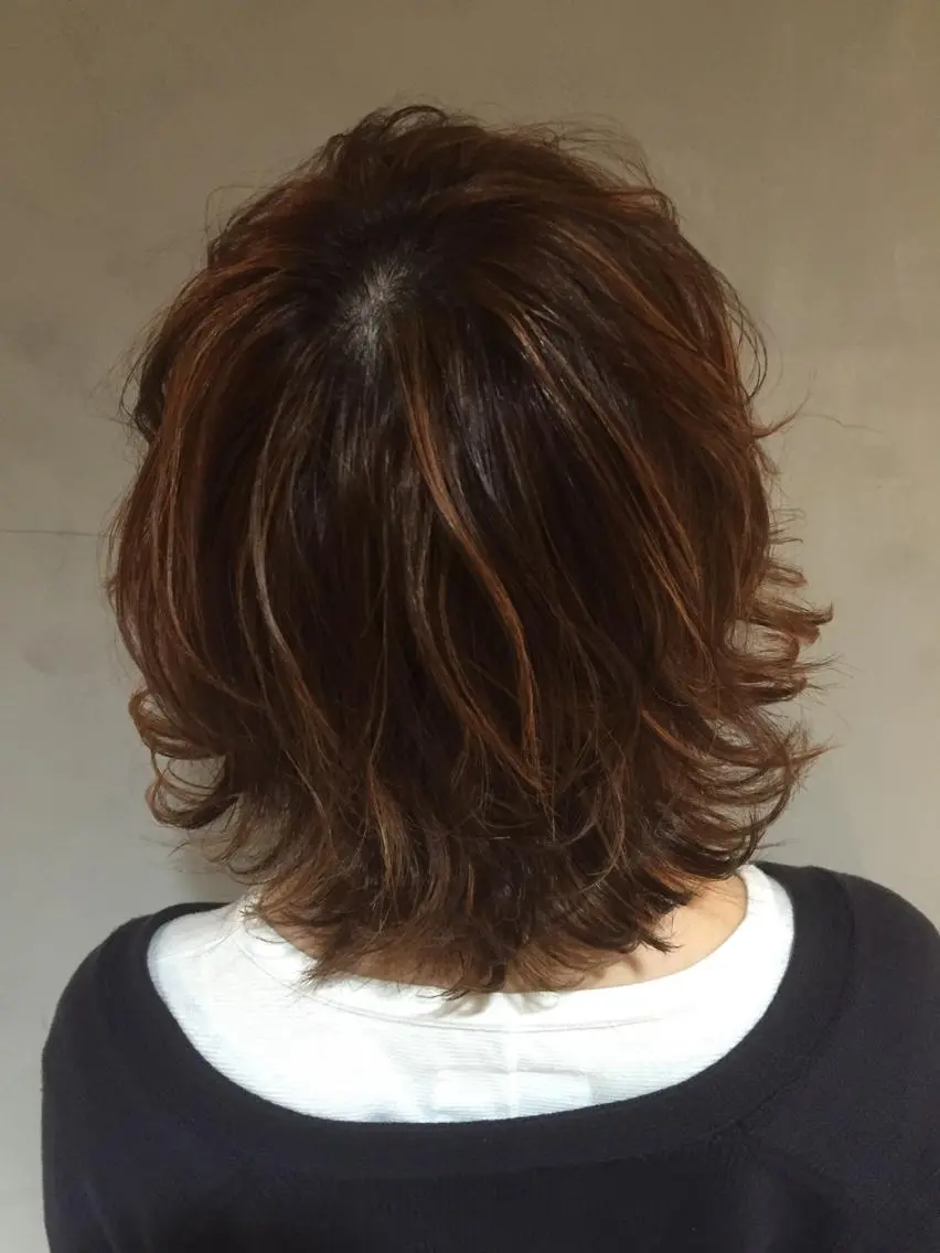 ショート カラー ハイライトカラー ハイライト みつゆ 表参道/原宿のヘアスタイル