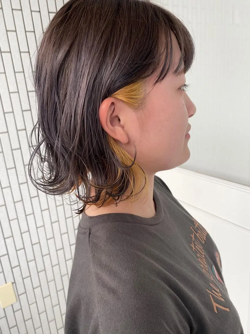ミディアム カラー 杉田 健太のヘアスタイル