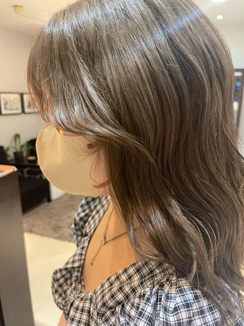 ロング カラー 透明感カラー ヘアカラー トリートメント 🌱ONE003🌱 原田涼香のヘアスタイル