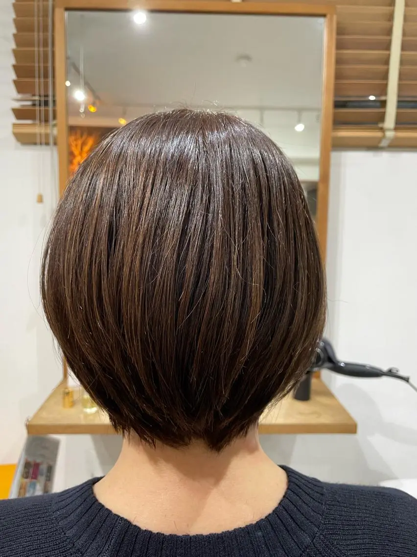 ショート 🐬脱白髪染めカラー 清水大世🐬のヘアスタイル