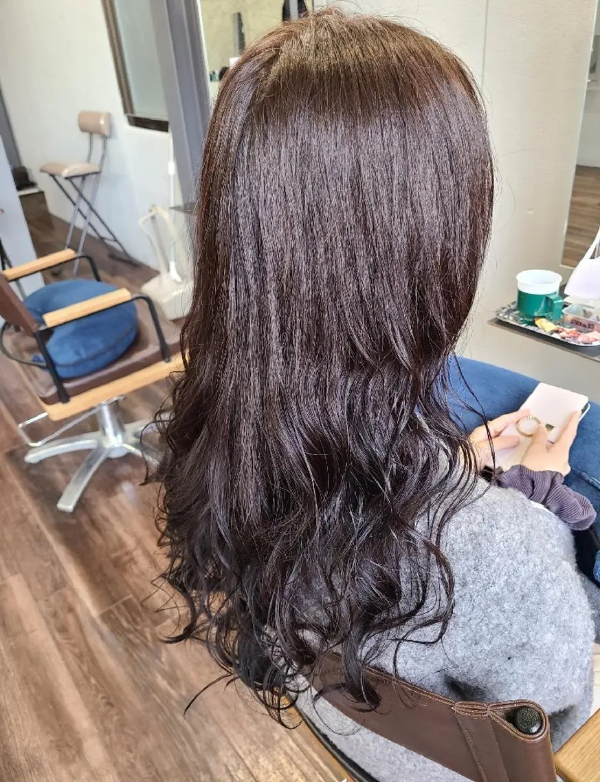 ロング パーマ ヘアアレンジ エアウェーブ カット パーマ トリートメント terra✂️川嶋 大輔のヘアスタイル
