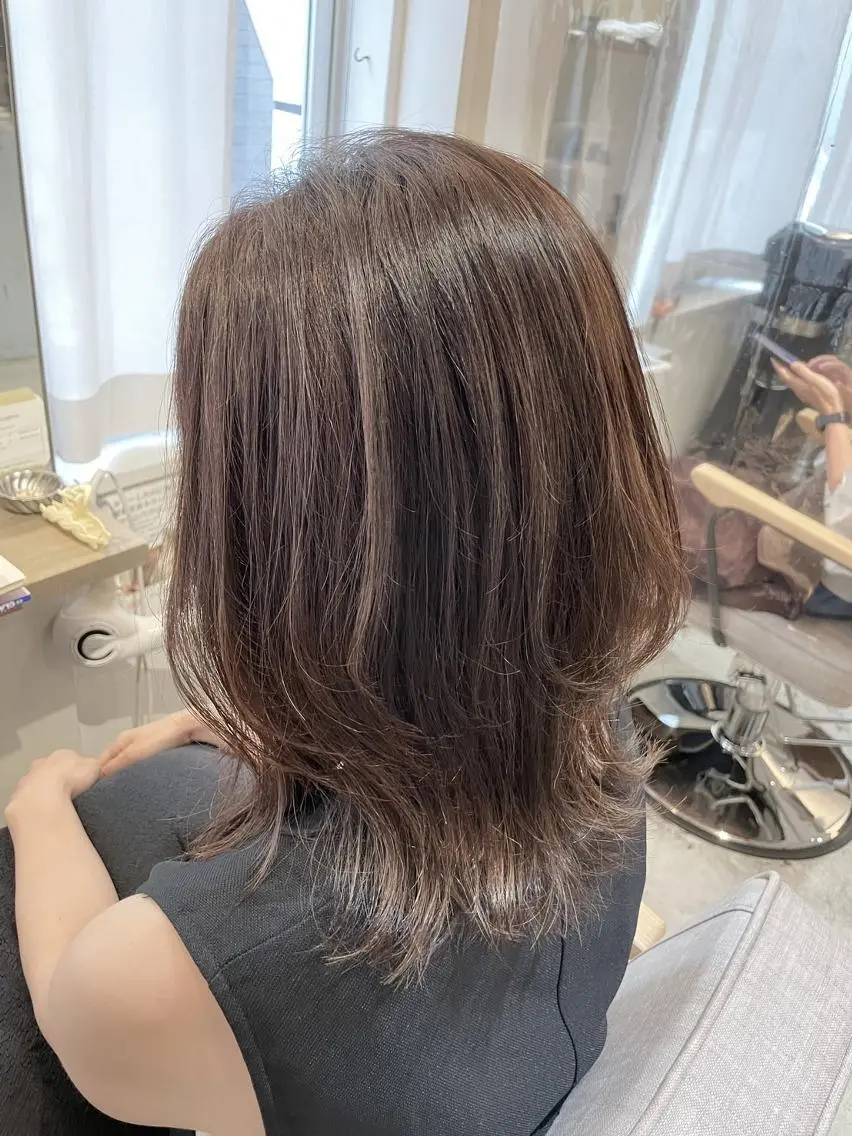 ミディアム 似合わせバランス得意 青野さくらのヘアスタイル