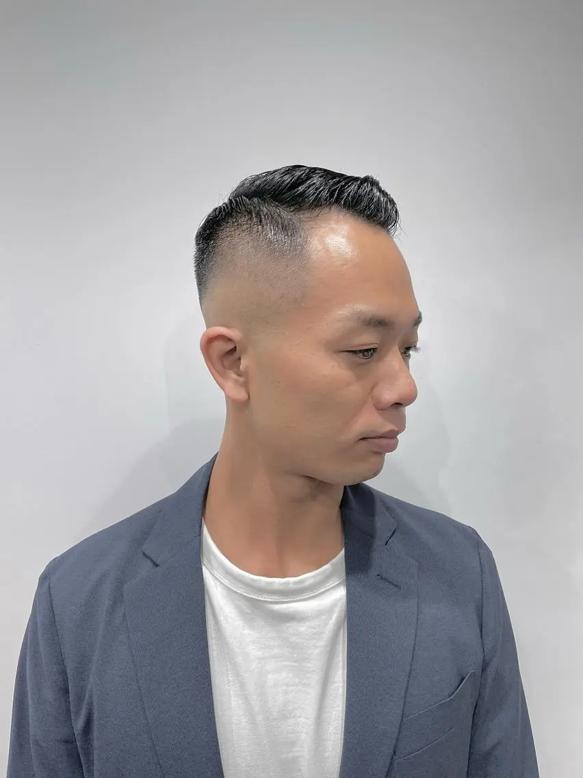 ショート メンズ フェードカット スキンフェード カット 💈メンズパーマ💈 ナカザワ リョウのヘアスタイル