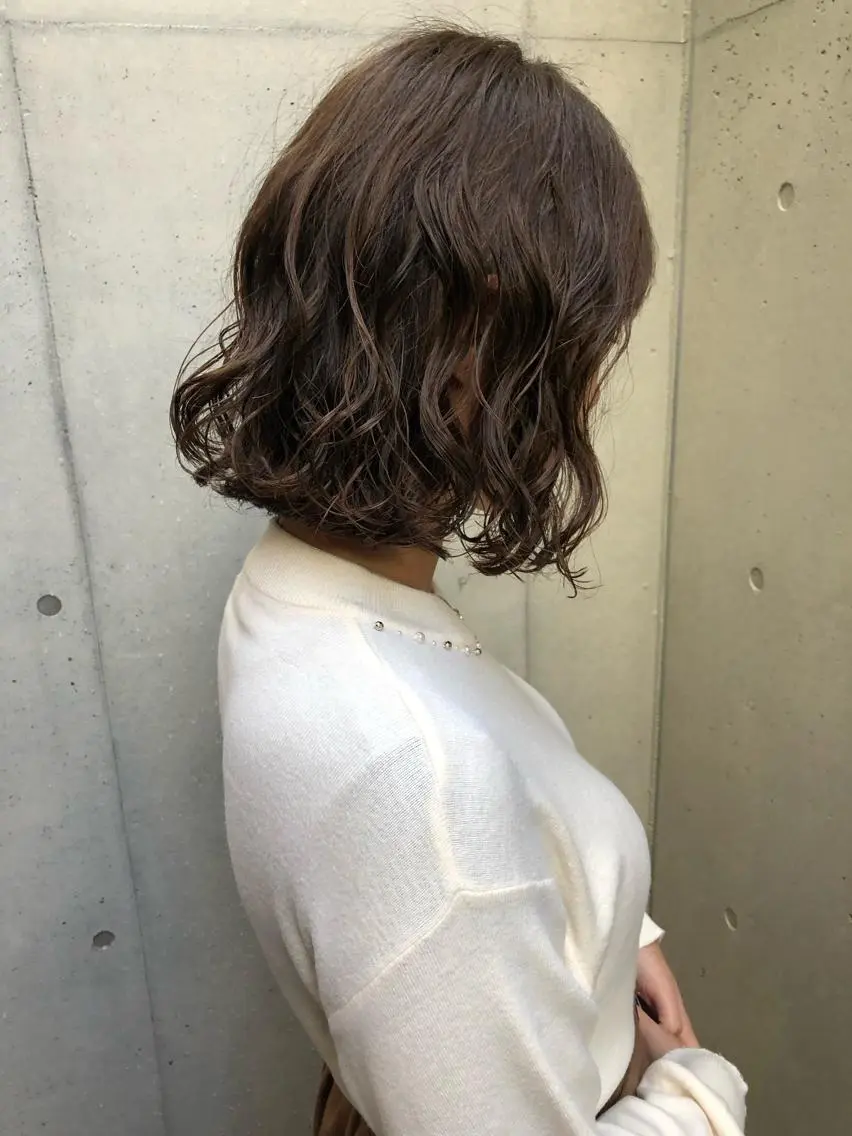 ショート パーマ カット パーマ ロングパーマ木村 ボブパーマのヘアスタイル