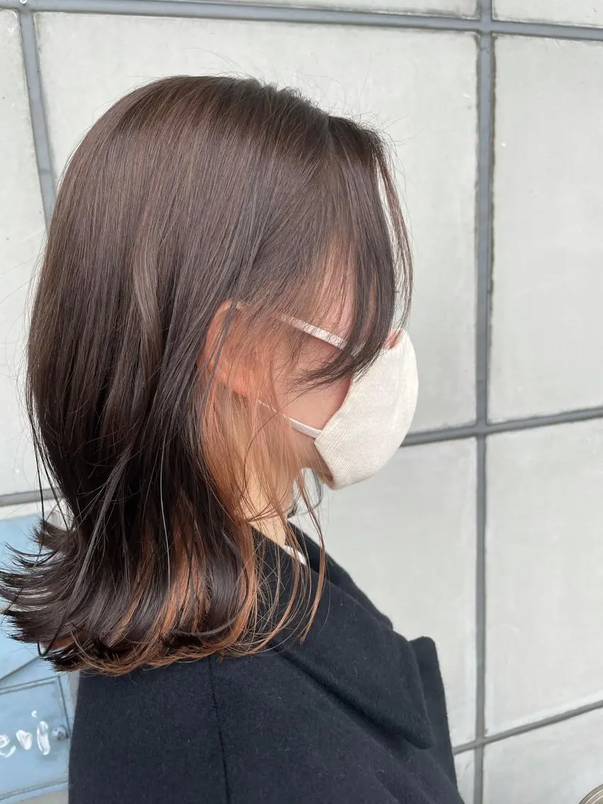 ミディアム ヘアカラー トリートメント 向井 涼太朗のヘアスタイル