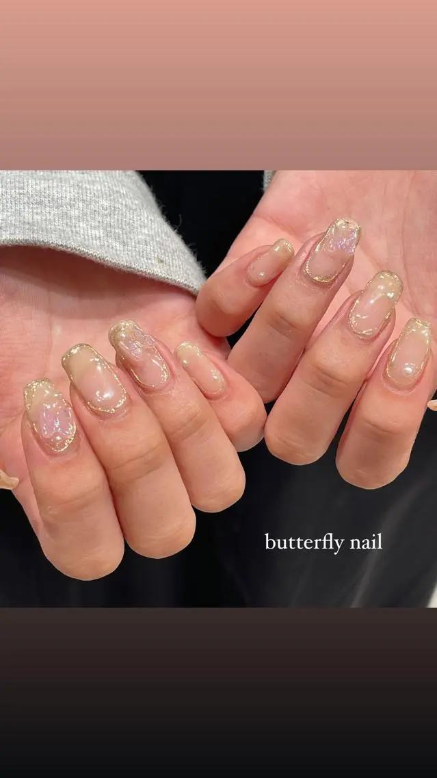 ネイル ハンドネイル 淡色ネイル 🎀moeのネイルデザイン