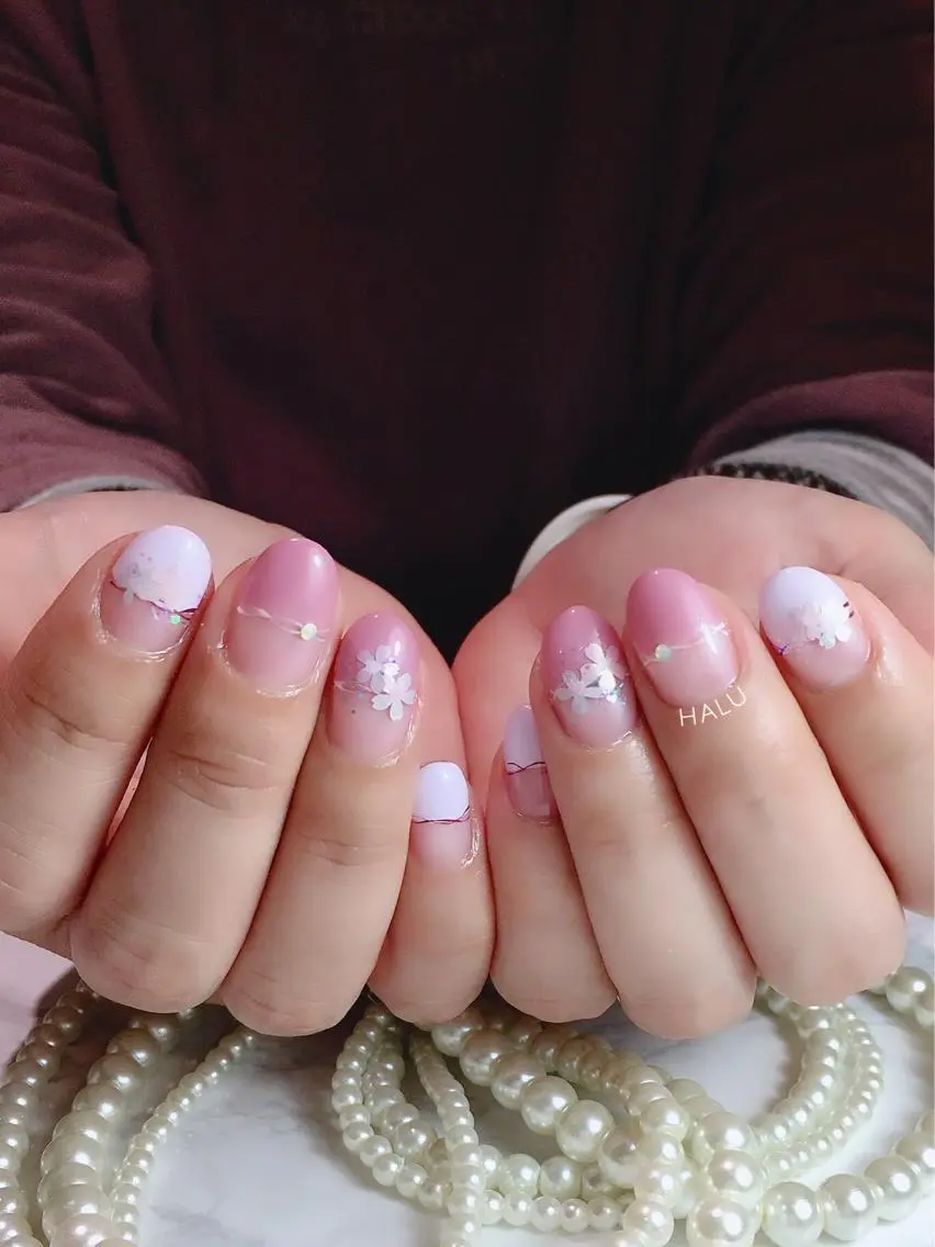 ネイル ガーリー 春ネイル HALU ハルのネイルデザイン