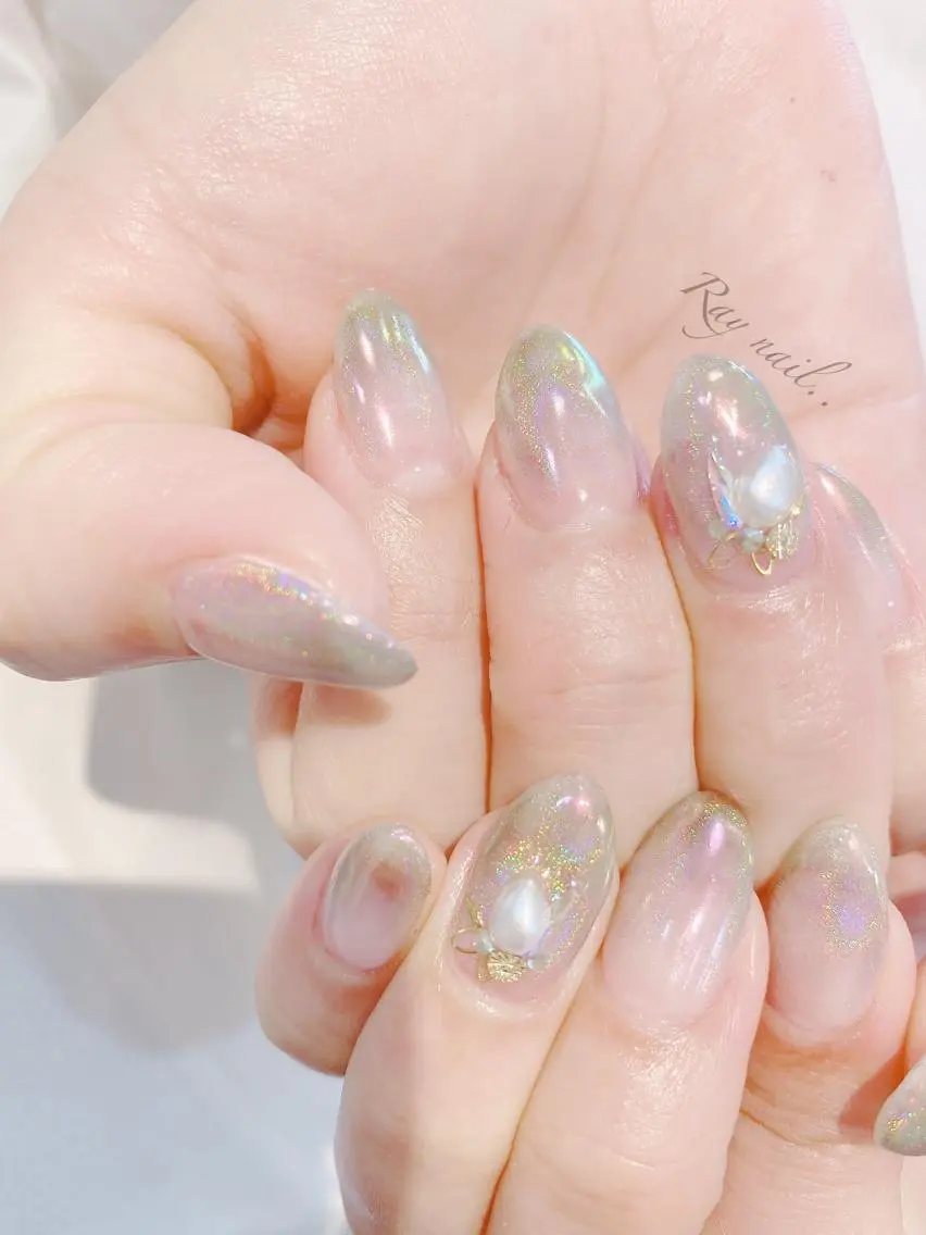 ネイル ミラーネイル nailsalon ∞ ﾐｶﾅﾙ ∞のネイルデザイン