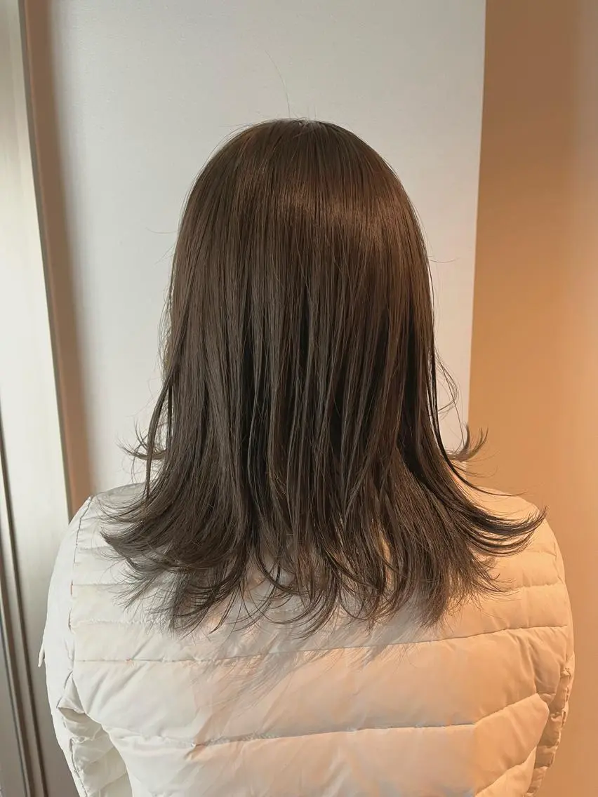 ミディアム カラー カット ヘアカラー うしだ かおるのヘアスタイル