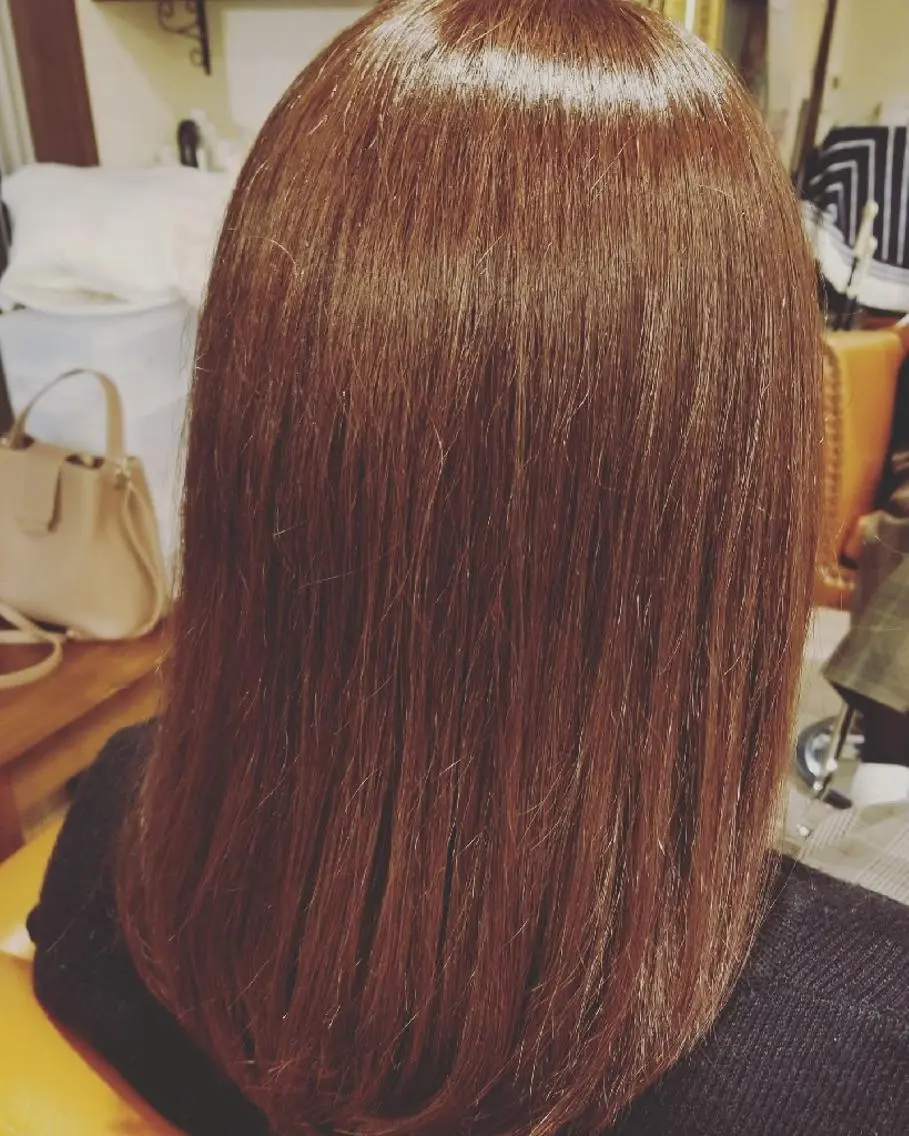 セミロング セミロングパーマ 外国人風カラー レイヤーカット カット ヘアカラー トリートメント spa hair  ark 富井直美のヘアスタイル